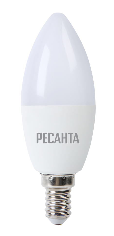 Лампа светодиодная РЕСАНТА LL-R-C37-7W-230-4K-E14